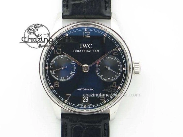 MIROTIME 0414 Portuguese IW371415 ZF 1:1 Best Edition RG Black dial On Brown Leather Strap A Modern 7286